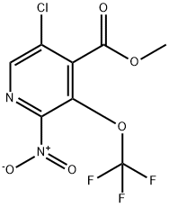 Methyl 5-chloro-2-nitro-3-(trifluoromethoxy)pyridine-4-carboxylate Structure