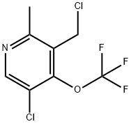 5-Chloro-3-(chloromethyl)-2-methyl-4-(trifluoromethoxy)pyridine Structure