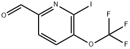 2-Iodo-3-(trifluoromethoxy)pyridine-6-carboxaldehyde Structure