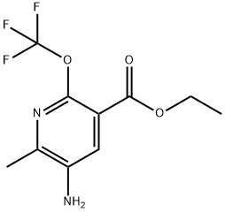 Ethyl 3-amino-2-methyl-6-(trifluoromethoxy)pyridine-5-carboxylate Structure