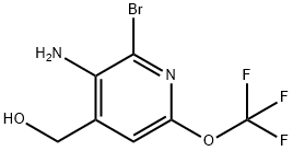 3-Amino-2-bromo-6-(trifluoromethoxy)pyridine-4-methanol Structure