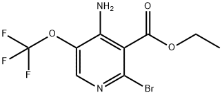 Ethyl 4-amino-2-bromo-5-(trifluoromethoxy)pyridine-3-carboxylate Structure