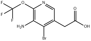 3-Amino-4-bromo-2-(trifluoromethoxy)pyridine-5-acetic acid Structure