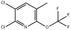 2,3-Dichloro-5-methyl-6-(trifluoromethoxy)pyridine Structure