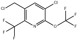 3-Chloro-5-(chloromethyl)-2-(trifluoromethoxy)-6-(trifluoromethyl)pyridine Structure