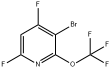 3-Bromo-4,6-difluoro-2-(trifluoromethoxy)pyridine Structure