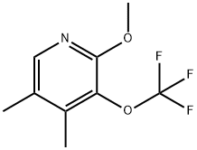 4,5-Dimethyl-2-methoxy-3-(trifluoromethoxy)pyridine Structure