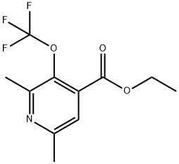 Ethyl 2,6-dimethyl-3-(trifluoromethoxy)pyridine-4-carboxylate Structure