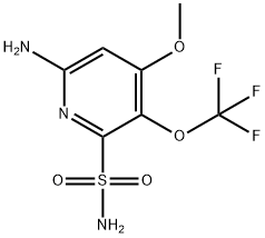 6-Amino-4-methoxy-3-(trifluoromethoxy)pyridine-2-sulfonamide Structure