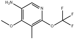 5-Amino-4-methoxy-3-methyl-2-(trifluoromethoxy)pyridine Structure