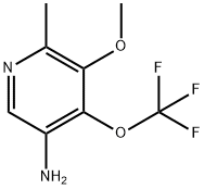 5-Amino-3-methoxy-2-methyl-4-(trifluoromethoxy)pyridine Structure