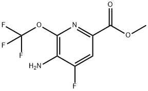 Methyl 3-amino-4-fluoro-2-(trifluoromethoxy)pyridine-6-carboxylate Structure