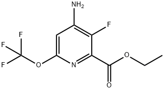 Ethyl 4-amino-3-fluoro-6-(trifluoromethoxy)pyridine-2-carboxylate Structure