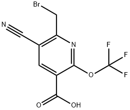 2-(Bromomethyl)-3-cyano-6-(trifluoromethoxy)pyridine-5-carboxylic acid Structure