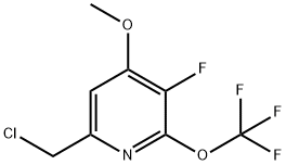 6-(Chloromethyl)-3-fluoro-4-methoxy-2-(trifluoromethoxy)pyridine Structure