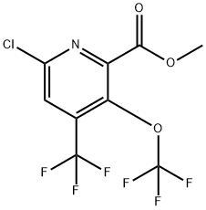 Methyl 6-chloro-3-(trifluoromethoxy)-4-(trifluoromethyl)pyridine-2-carboxylate Structure