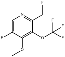 5-Fluoro-2-(fluoromethyl)-4-methoxy-3-(trifluoromethoxy)pyridine Structure