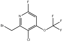 2-(Bromomethyl)-3-chloro-6-fluoro-4-(trifluoromethoxy)pyridine Structure