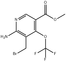 Methyl 2-amino-3-(bromomethyl)-4-(trifluoromethoxy)pyridine-5-carboxylate Structure