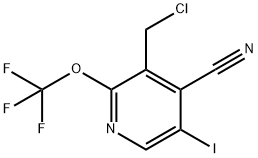 3-(Chloromethyl)-4-cyano-5-iodo-2-(trifluoromethoxy)pyridine Structure