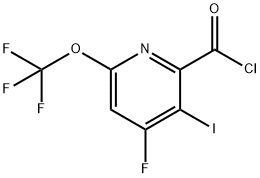 4-Fluoro-3-iodo-6-(trifluoromethoxy)pyridine-2-carbonyl chloride Structure