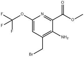 Methyl 3-amino-4-(bromomethyl)-6-(trifluoromethoxy)pyridine-2-carboxylate Structure