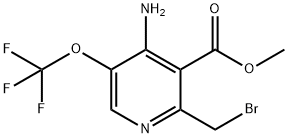 Methyl 4-amino-2-(bromomethyl)-5-(trifluoromethoxy)pyridine-3-carboxylate Structure