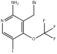 2-Amino-3-(bromomethyl)-5-iodo-4-(trifluoromethoxy)pyridine Structure