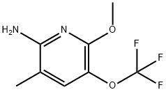 2-Amino-6-methoxy-3-methyl-5-(trifluoromethoxy)pyridine Structure