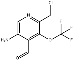 5-Amino-2-(chloromethyl)-3-(trifluoromethoxy)pyridine-4-carboxaldehyde Structure