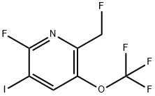 2-Fluoro-6-(fluoromethyl)-3-iodo-5-(trifluoromethoxy)pyridine Structure