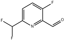 2-Pyridinecarboxaldehyde, 6-(difluoromethyl)-3-fluoro- 구조식 이미지