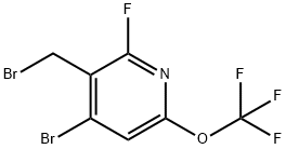 4-Bromo-3-(bromomethyl)-2-fluoro-6-(trifluoromethoxy)pyridine Structure