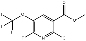 Methyl 2-chloro-6-fluoro-5-(trifluoromethoxy)pyridine-3-carboxylate Structure