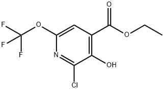 Ethyl 2-chloro-3-hydroxy-6-(trifluoromethoxy)pyridine-4-carboxylate Structure