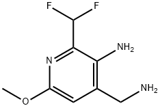 3-Amino-4-(aminomethyl)-2-(difluoromethyl)-6-methoxypyridine Structure