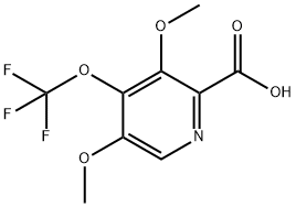 3,5-Dimethoxy-4-(trifluoromethoxy)pyridine-2-carboxylic acid Structure