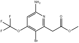 Methyl 6-amino-3-bromo-4-(trifluoromethoxy)pyridine-2-acetate Structure