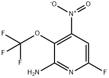 2-Amino-6-fluoro-4-nitro-3-(trifluoromethoxy)pyridine Structure