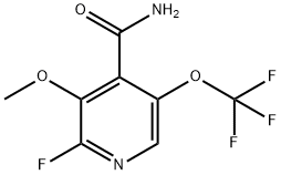 2-Fluoro-3-methoxy-5-(trifluoromethoxy)pyridine-4-carboxamide Structure