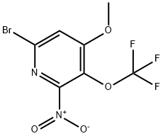 6-Bromo-4-methoxy-2-nitro-3-(trifluoromethoxy)pyridine Structure