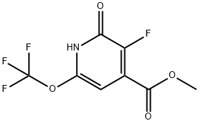 Methyl 3-fluoro-2-hydroxy-6-(trifluoromethoxy)pyridine-4-carboxylate Structure