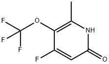 4-Fluoro-6-hydroxy-2-methyl-3-(trifluoromethoxy)pyridine 구조식 이미지