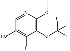 4-Fluoro-5-hydroxy-2-methoxy-3-(trifluoromethoxy)pyridine Structure