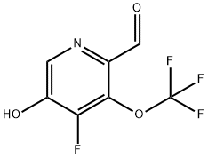 4-Fluoro-5-hydroxy-3-(trifluoromethoxy)pyridine-2-carboxaldehyde Structure