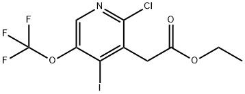 Ethyl 2-chloro-4-iodo-5-(trifluoromethoxy)pyridine-3-acetate Structure