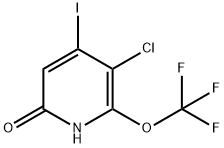 3-Chloro-6-hydroxy-4-iodo-2-(trifluoromethoxy)pyridine Structure