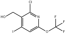 2-Chloro-4-iodo-6-(trifluoromethoxy)pyridine-3-methanol Structure