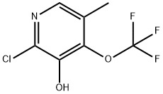 2-Chloro-3-hydroxy-5-methyl-4-(trifluoromethoxy)pyridine Structure