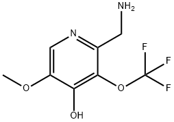 2-(Aminomethyl)-4-hydroxy-5-methoxy-3-(trifluoromethoxy)pyridine Structure